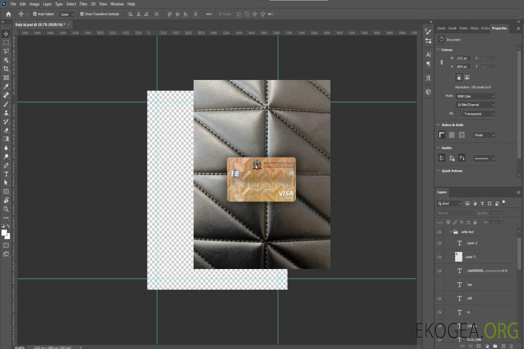 Banque centrale de Malte visa carte classique photolook recto template